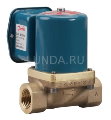 Клапан соленоидный EV225B с сервоприводом, для пара, с катушкой, Danfoss В Москве
